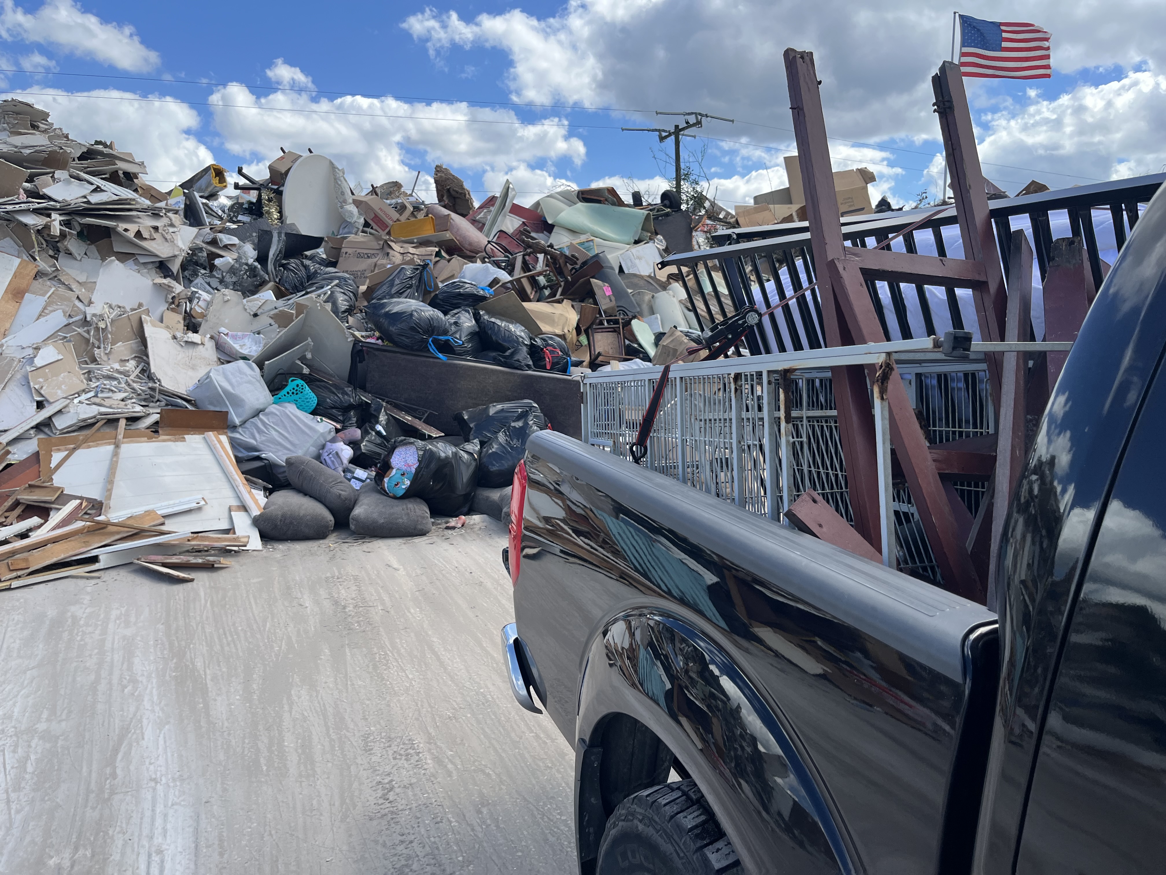 Technician inspecting residential HVAC equipment